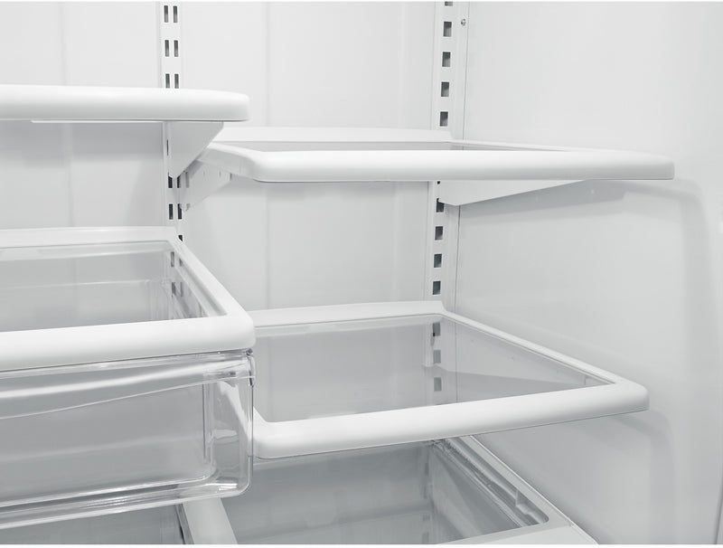 Whirlpool 30\" 18.7 Cu. Ft. Bottom-Mount Refrigerator - White-on-White - WRB329DFBW
