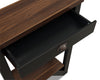 Arika Console Table – Black - Contemporary style Hall Table in Dark Brown Wood