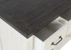 Madison 50" TV Stand - White - Rustic style TV Stand in White and brown