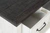 Madison 60" TV Stand - White - Rustic style TV Stand in White and brown