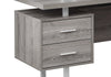 Marnie Reversible L-Shaped Corner Desk - Dark Taupe  