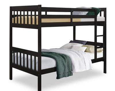 Miko Twin Open Panel Bunk Bed – Espresso 