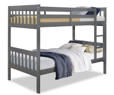 Miko Twin Open Panel Bunk Bed – Grey 