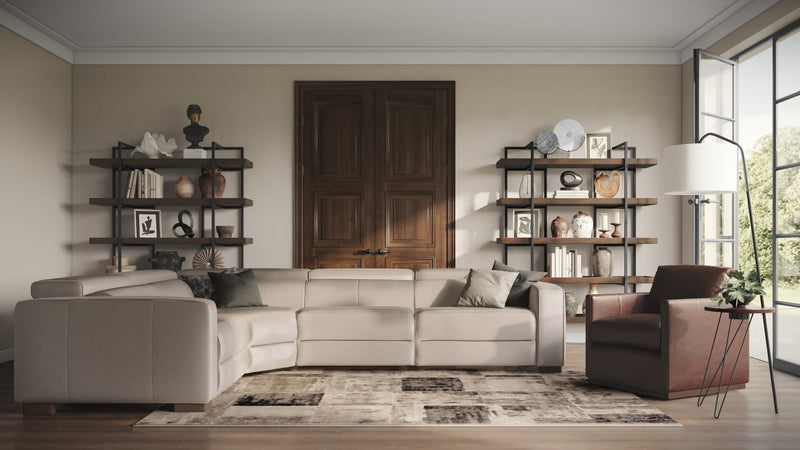 Modella 5-Piece Power Reclining Sectional - Taupe