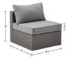 Morris Armless Patio Chair with Storage