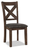 Talia 7-Piece Dining Package - Contemporary style Dining Room Set in Brown Rubberwood Solids and Mango Veneers