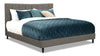 Paseo King Platform Bed – Grey - Contemporary style Bed in Grey Plywood