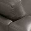 Andi Leather-Look Fabric Sofa – Grey - Glam style Sofa in Grey