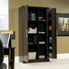 Clinton 35" Storage Cabinet – Dakota Oak - Contemporary style Accent Cabinet in Dark Brown