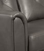 Andi Leather-Look Fabric Sofa – Grey - Glam style Sofa in Grey