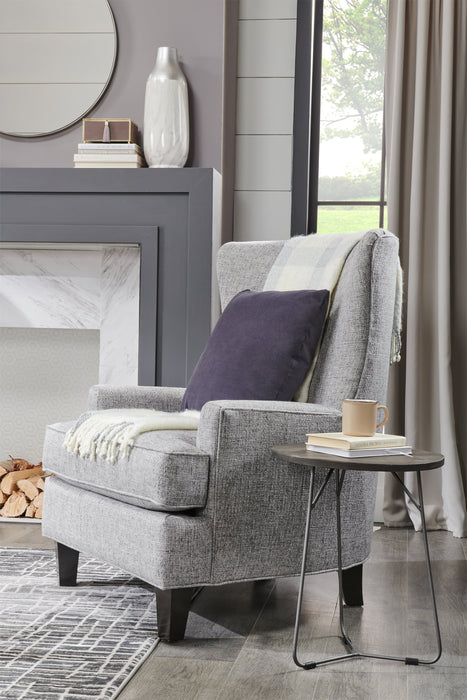 Remmi 18\" 2-Pack Nesting Accent Tables - Sand grey and gun metal grey 