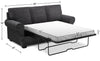 Sofa Lab Roll Sofa Bed - Luxury Charcoal 