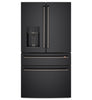 Café 4-Piece Brushed Black Handle Kit for French-Door Refrigerator - CXQB4H4PNBT 