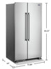 Maytag 25 Cu. Ft. Side-by-Side Refrigerator - MSS25N4MKZ  
