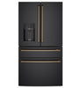 Café 4-Piece Brushed Bronze Handle Kit for French-Door Refrigerator - CXQB4H4PNBZ 