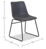 Amos 7-Piece Dining Package with Tess Chairs - Grey - Dining Room Set