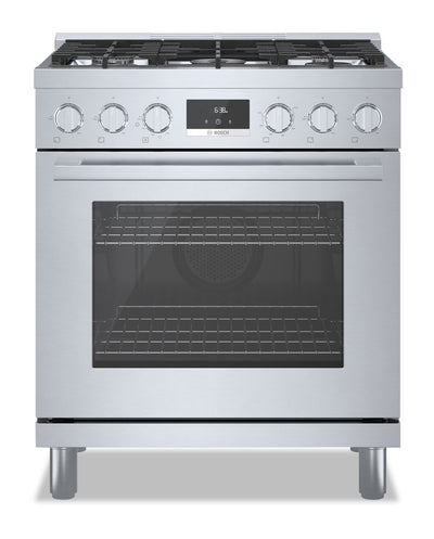 Bosch 800 Series 3.7 Cu. Ft. Industrial-Style Freestanding Gas Range - HGS8055UC 
