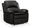 Chandler Leath-Aire Power Recliner - Grey 