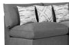 Scott Living Evolve Modular 4-Piece Linen-Look Fabric Pit Sofa Sectional with Feather Down Cushions - Charcoal|Sofa sectionnel modulaire de style cocon Evolve de Scott Living 4 pièces en tissu d’apparence lin avec coussins en duvet et plumes - anthracite