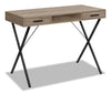 Rowan 42\" Office Desk with 2-Drawers & Cubbyhole - Taupe