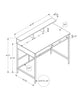 Melissa Standing Desk - White 