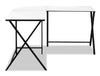 Lidia L-Shaped Corner Desk - White  