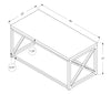 Harper Coffee Table - White  