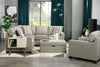 Sawyer Linen-Look Fabric Chair - Light Grey 