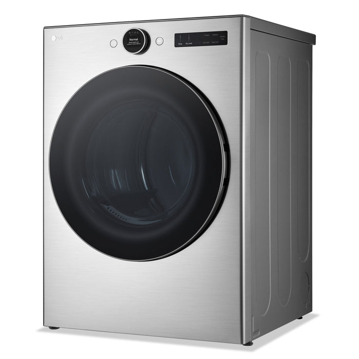LG 7.4 Cu. Ft. Smart Gas Dryer with Steam - Graphite Steel - Stackable - DLGX5501V