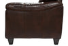 Addison Leath-Aire Sofa - Brown 