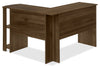 Eason 47" L-Shaped Office Desk with Shelf - Walnut|Bureau en forme de L Eason de 47 po avec tablette - noyer