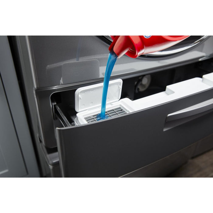 Whirlpool 5.8 Cu. Ft. Front-Load High-Efficiency Washer - Chrome Shadow - Stackable - WFW8620HC