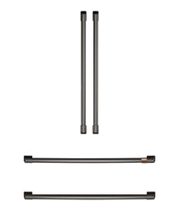 Café 4-Piece Brushed Black Handle Kit for French-Door Refrigerator - CXQB4H4PNBT