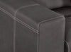 Drake Faux Suede Chair with Pull-Out Ottoman - Cement 