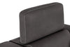 Drake Faux Suede Chair with Pull-Out Ottoman - Cement 
