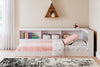 Wolf Twin Bookcase Bed - White 