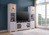 Melody 3-Piece Entertainment Centre with 60" TV Opening - White 
