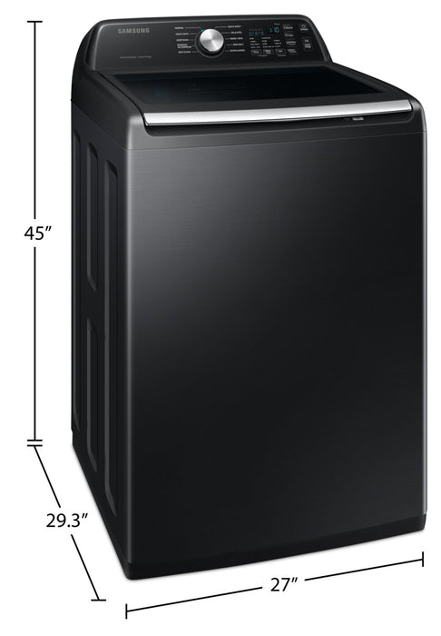 Samsung 5.4 Cu. Ft. Top-Load Washer - Black Stainless Steel - WA46CG3505AVA4