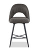 Elijah Swivel Counter-Height Stool - Grey 