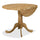 Hana Drop-Leaf Dining Table, Wood, Pedestal Base, 40"W - Natural
