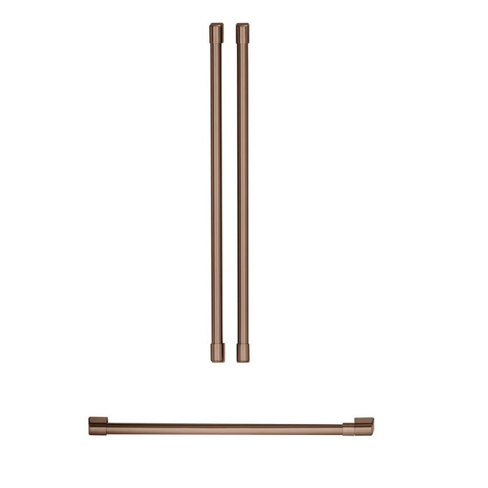 Cafe 3-Piece Handle Kit for French-Door Refrigerator in Brushed Copper - CXMB3H3PNCU