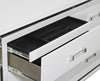 Max Dresser - White - Glam style Dresser in White Asian Hardwood, Medium Density Fibreboard (MDF), Plywood
