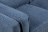Kassia Linen-Look Loveseat - Blue 