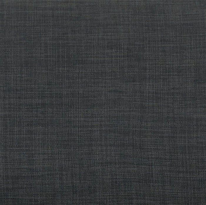 Made in Canada Sawyer 35\" Linen-Look Fabric Chair with Reversible Cushions and Track Arms - Charcoal Grey