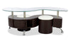 Savon Coffee Table with Two Ottomans 