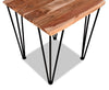 Kaleb End Table - Contemporary, Industrial, Rustic style End Table in Natural acacia wood Acacia