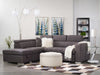 Drake 3-Piece Faux Suede Left-Facing Sleeper Sectional - Cement 
