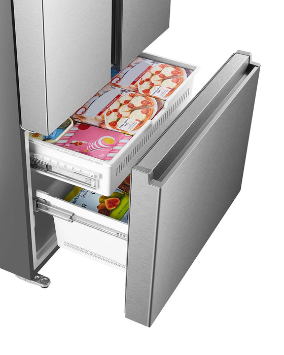 Hisense 36\" 22.5 Cu. Ft. Counter-Depth French-Door Refrigerator - Stainless Steel - RF225A3CSE