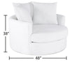Grande Chenille Cuddler Chair - Plush Heaven 
