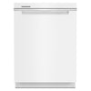 Whirlpool 24" 47 dBA Built-In Top-Control Dishwasher - White - WDTA50SAKW